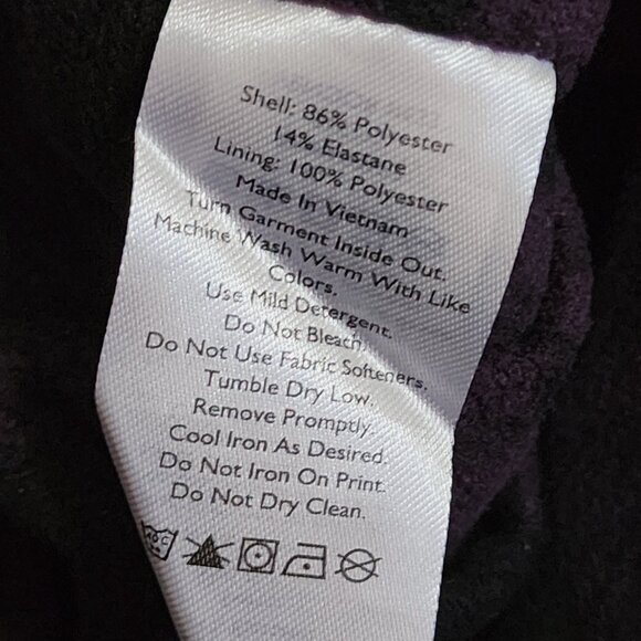 Eddie Bauer Pants Womens Size 10 Purple Pull On Fleece Lined Outdoor Gorpcore - Picture 5 of 8